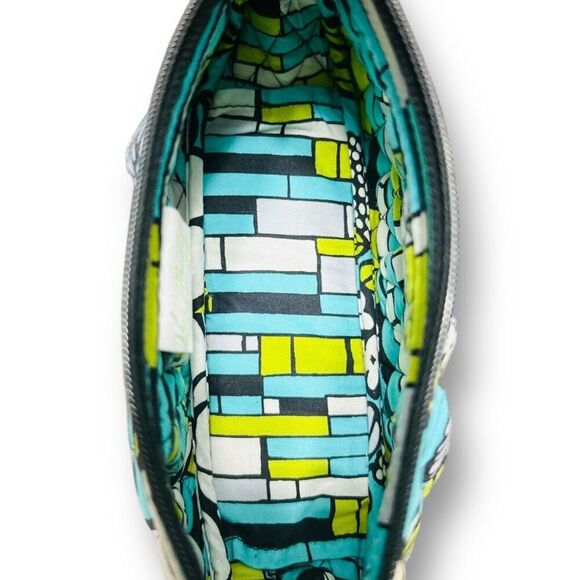 Vera Bradley Blue Floral Crossbody Bag Small Quilted Cotton Adjustable Strap - Picture 9 of 12